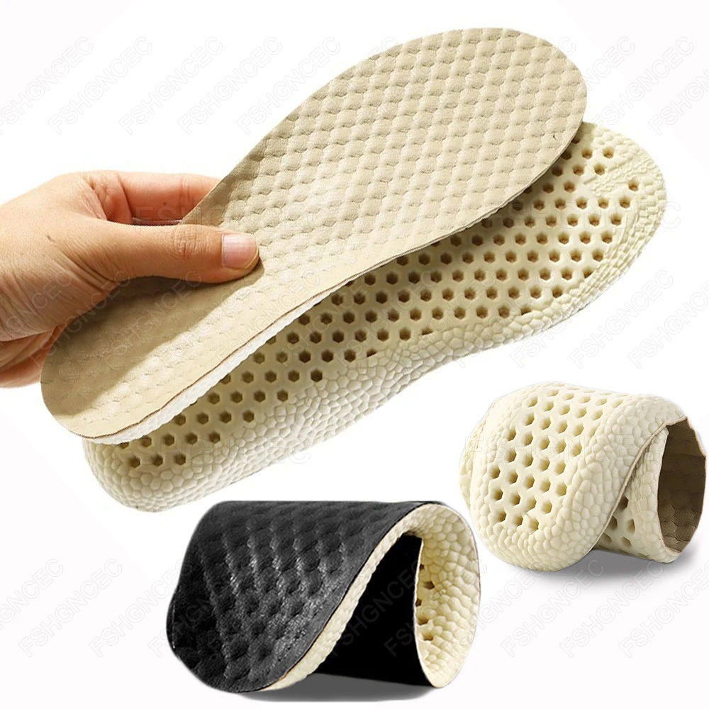 

Breathable Insoles for Running Shoes PU Shoe Inserts for Shock Absorption Foot Pain Relife Plantar Fasciitis Arch Support Insole
