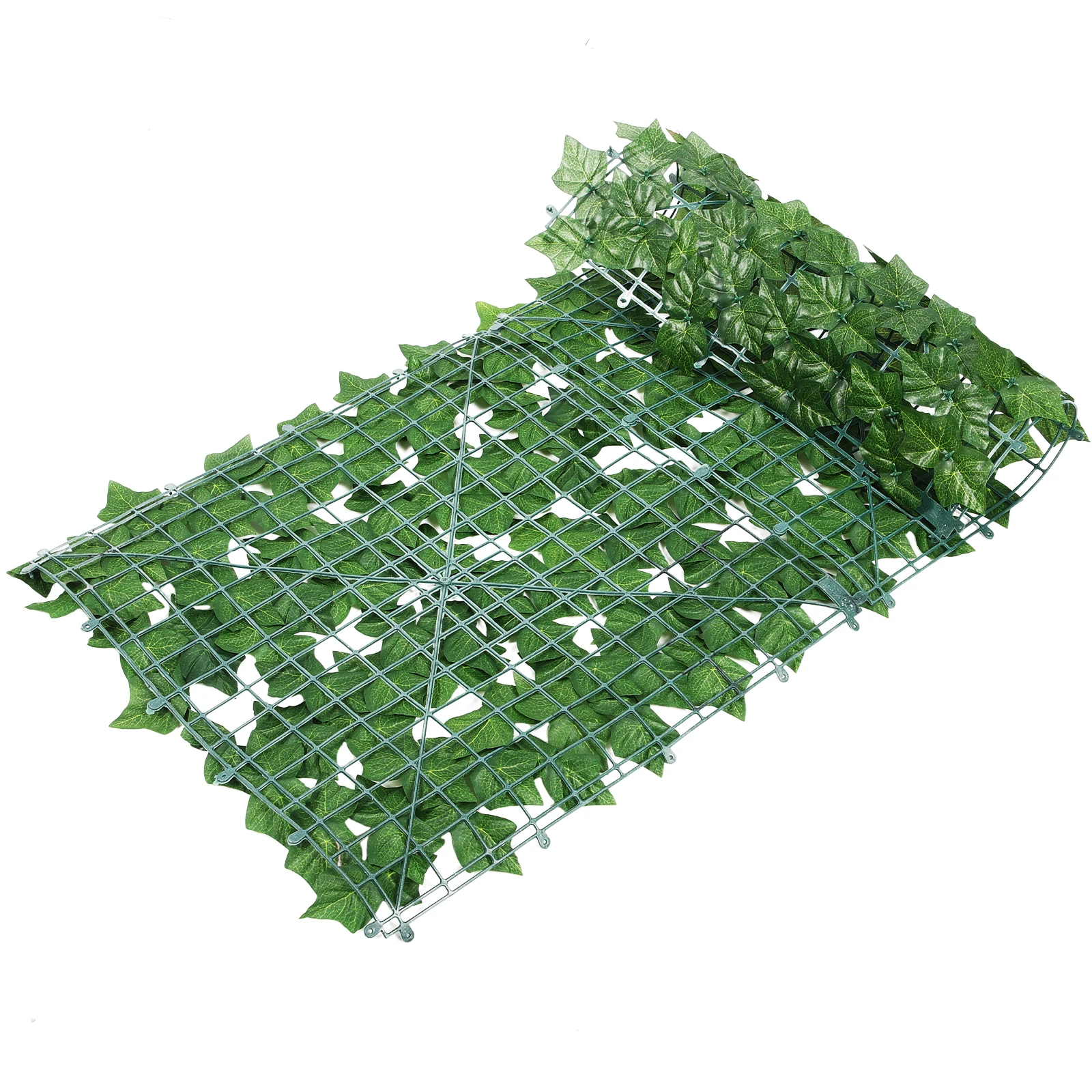 

Artificial Green Leaves Wall 1Mx50cm Faux Leaf Trellis Privacy Fence Balcony Terrace Garden Decoration Outdoor Plants Simulated