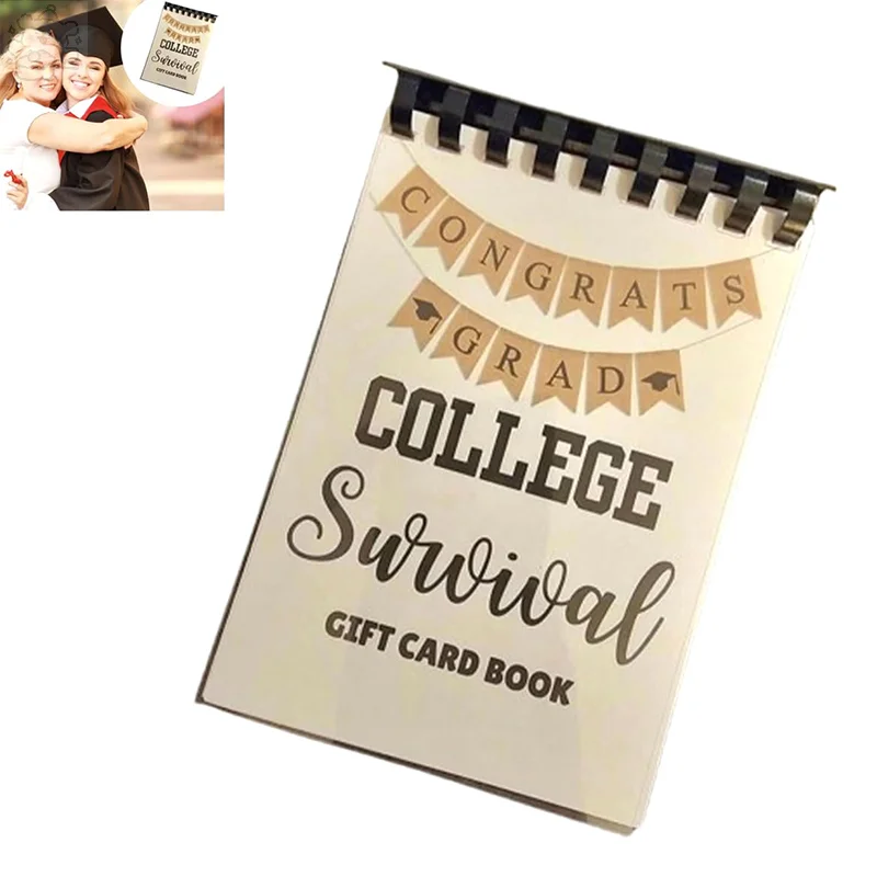 College Survival Gift Card Book First Year College Survival Kit 16 Page Secure & Stylish Card Gift Book For College Students
