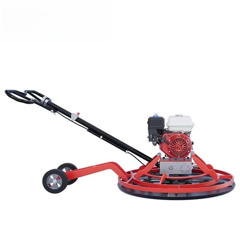-selling Four-blade Floor Polishing and Leveling Machine with Auxiliary Wheels, Suitable for Rapid Construction Operations