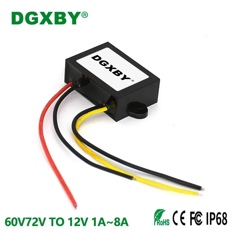 36V 48V 60V 72V TO 12V 1A 2A 3A 5A 8A DC Power Converter 30~90V TO 12V Automotive Power Supply Step-down Module Regulator