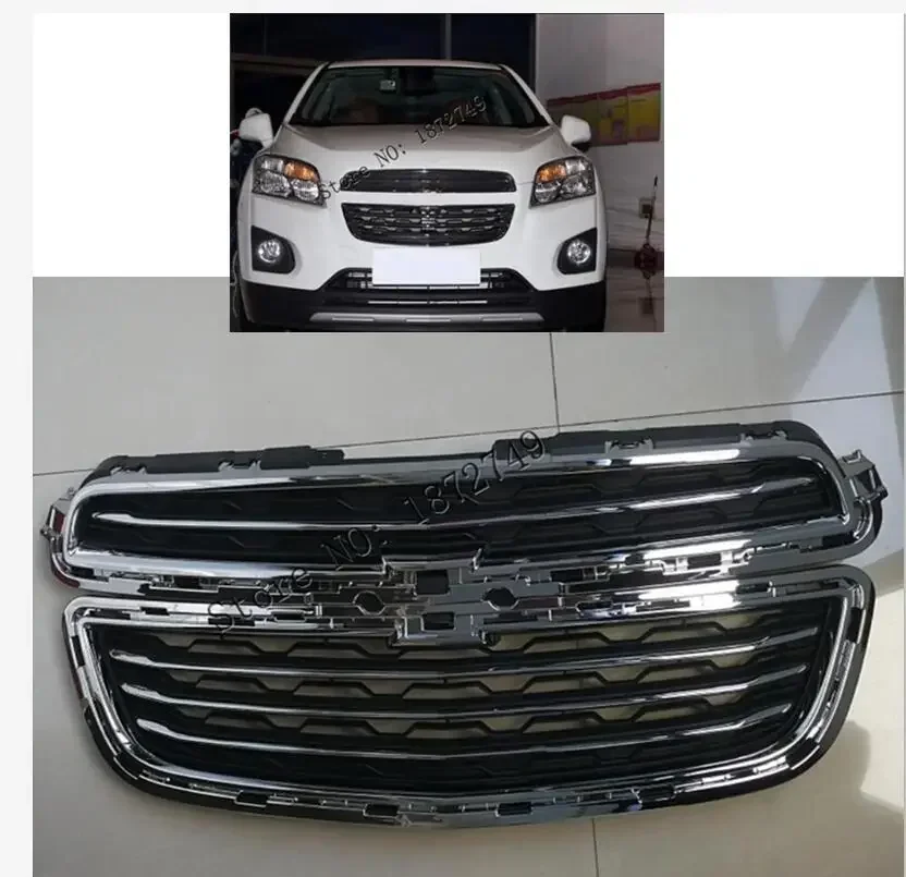 sport style! 2PCS Front Upper + Lower Grille For Chevrolet Trax 2014 2015 2016