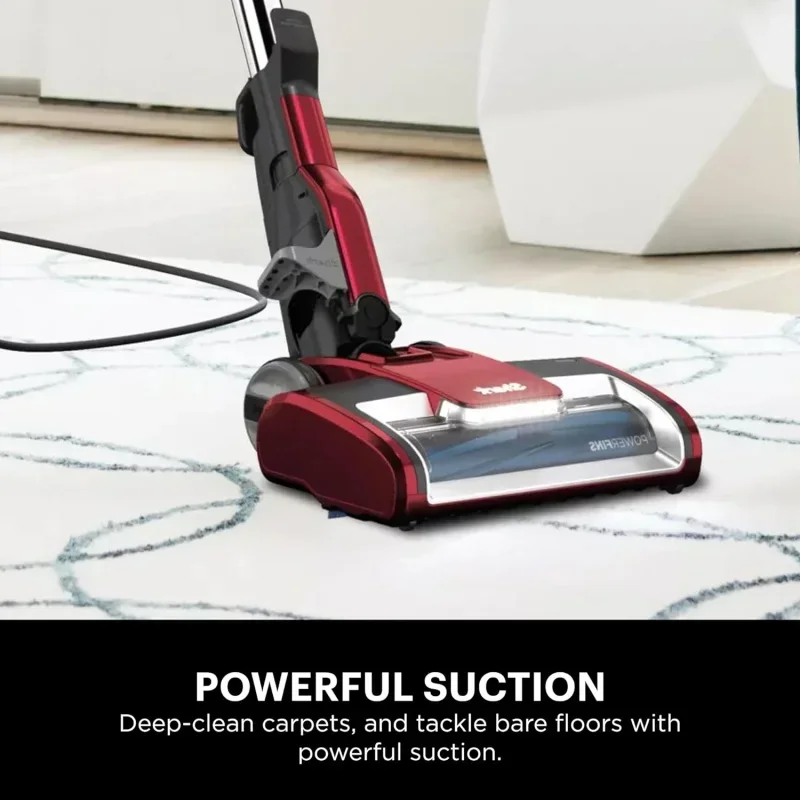 QWShark HZ602 Ultralight Pet Corded Stick Vacuum Self-Cleaning Brushroll,Converts to Hand Vacuum,Pet Power Brush,Upholstery Tool