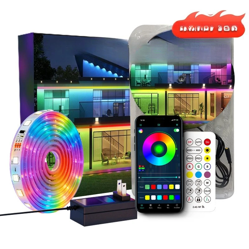 LED slide strip intelligent bluetooth 2.4G outdoor casing adhesive pickup light