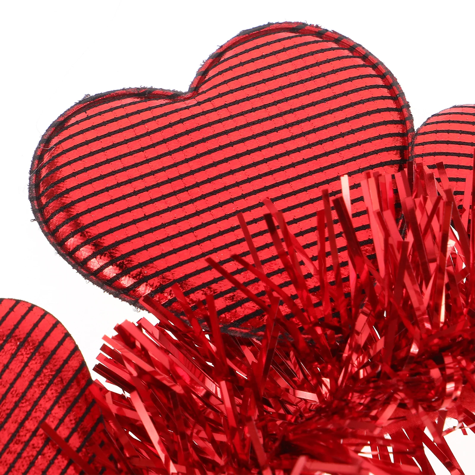 Bandeau en forme de cœur à paillettes rouges pour la saint-valentin, 3 pièces, cerceau pour cheveux, coiffure à paillettes, Costume de fête, mariage, anniversaire, événement