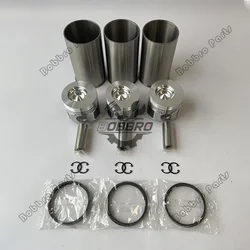 For Yanmar 3TNE82 3TNE82A Cylinder Liner Kit With Piston And Rings VIO27-2 ViO30 ViO30-1 ViO35-2 ViO35-3 Loader V2-2