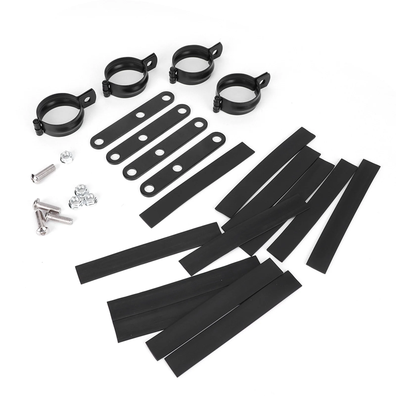 Black Motorcycle Headlight Bracket Fork Mounting Clamp Universal Accessory Fit for Yamaha