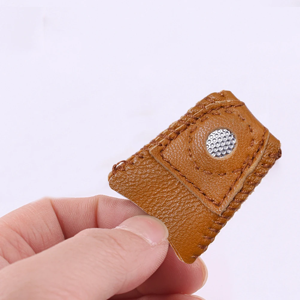 

Thimble Finger Protector Embroidery Guard Knitting Needlework Supplies Sewing Protectors Durable Soft Sheepskin DIY