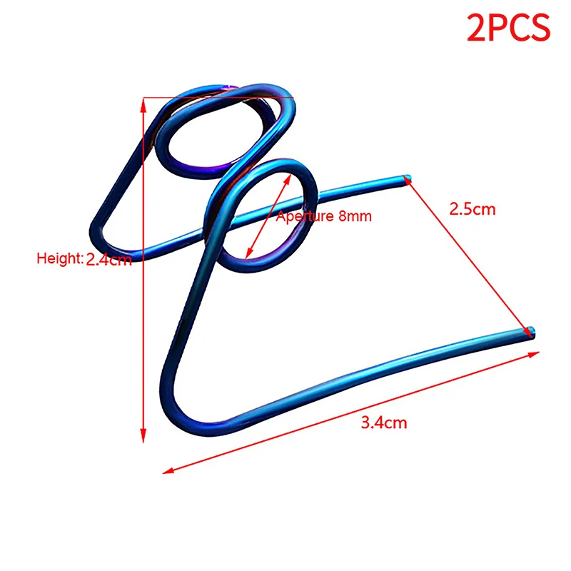 2PCS Single Hole Universal Spring Motorcycle Scooter Disc Brake Caliper Spring Brake Pad Automatic Separator Shrapnel.