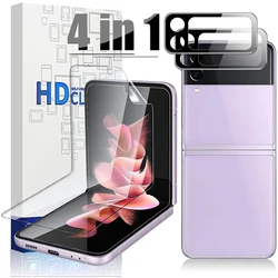 For Samsung Galaxy Z Flip 3 Soft Screen Protector Inner Screen Flexible Film Camera Lens Tempered Glass Film for Z Flip 3 5G