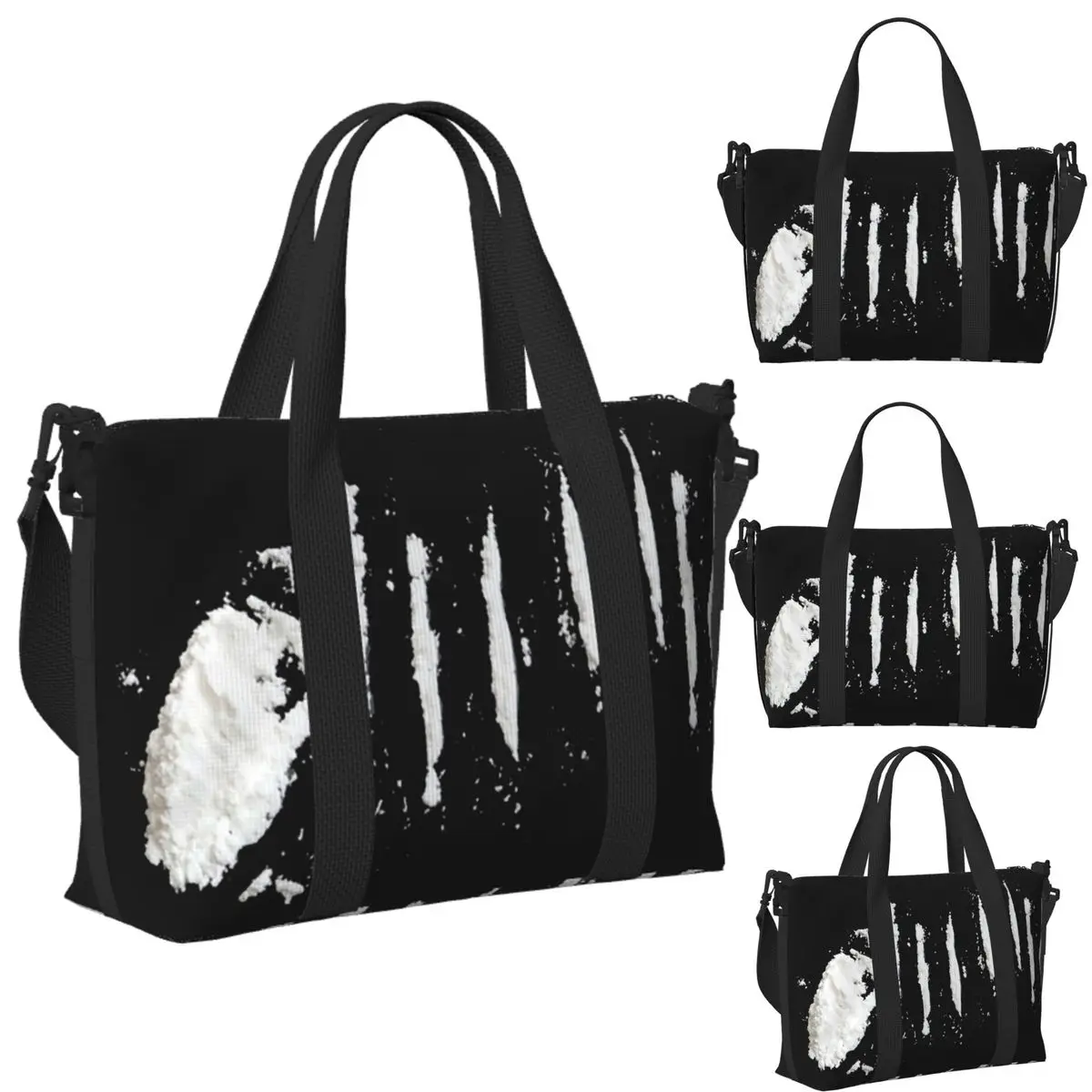 

Пляжная дорожная сумка на заказ Cocaine 2, большая вместительная сумка-тоут для тренажерного зала, йоги, женская дорожная сумка для покупок, сумка на плечо