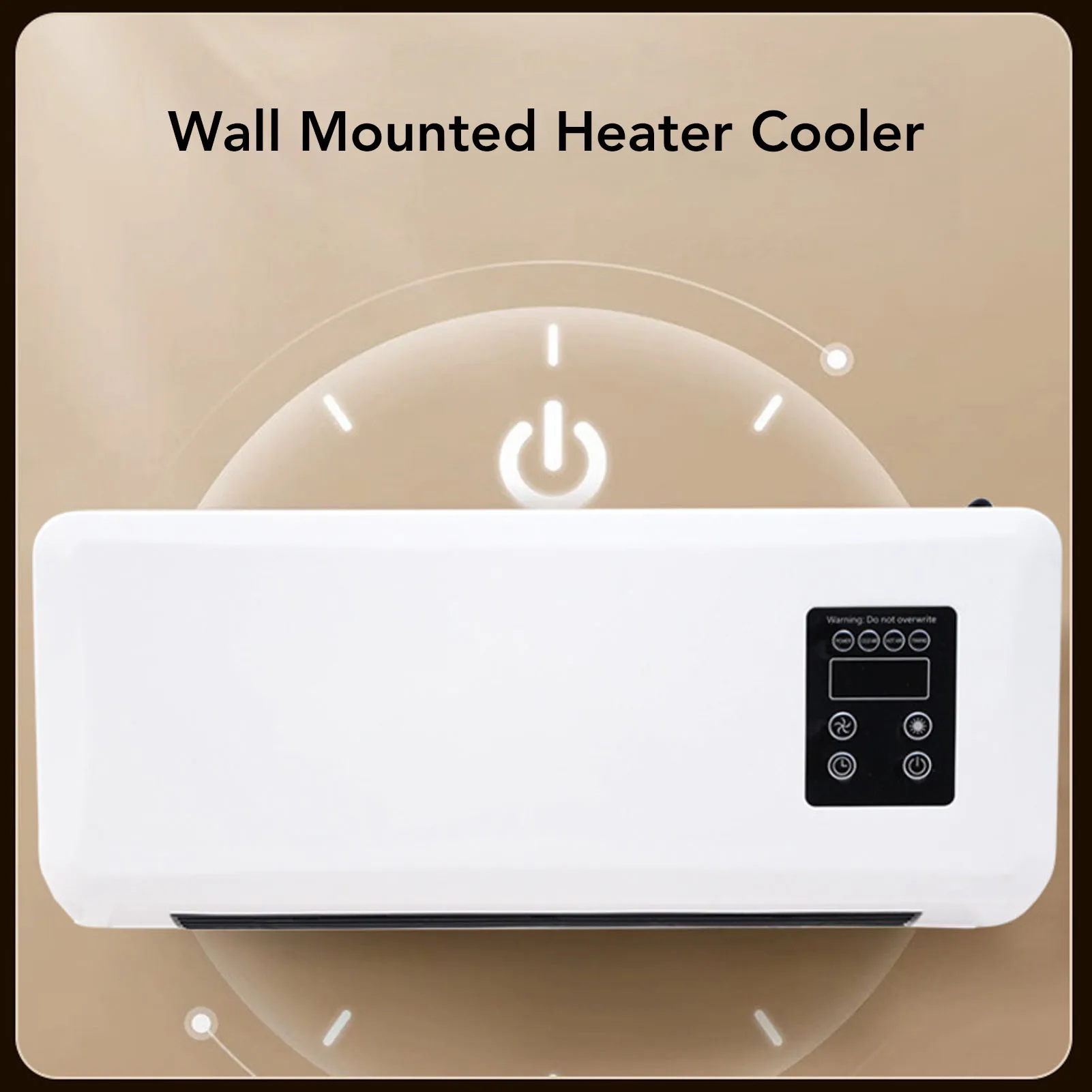 

Wall Mounted Air Conditioner Space Saving Versatile Portable Wall Hanging Heater Fan Low Noise Easy To Operate for Bathroom