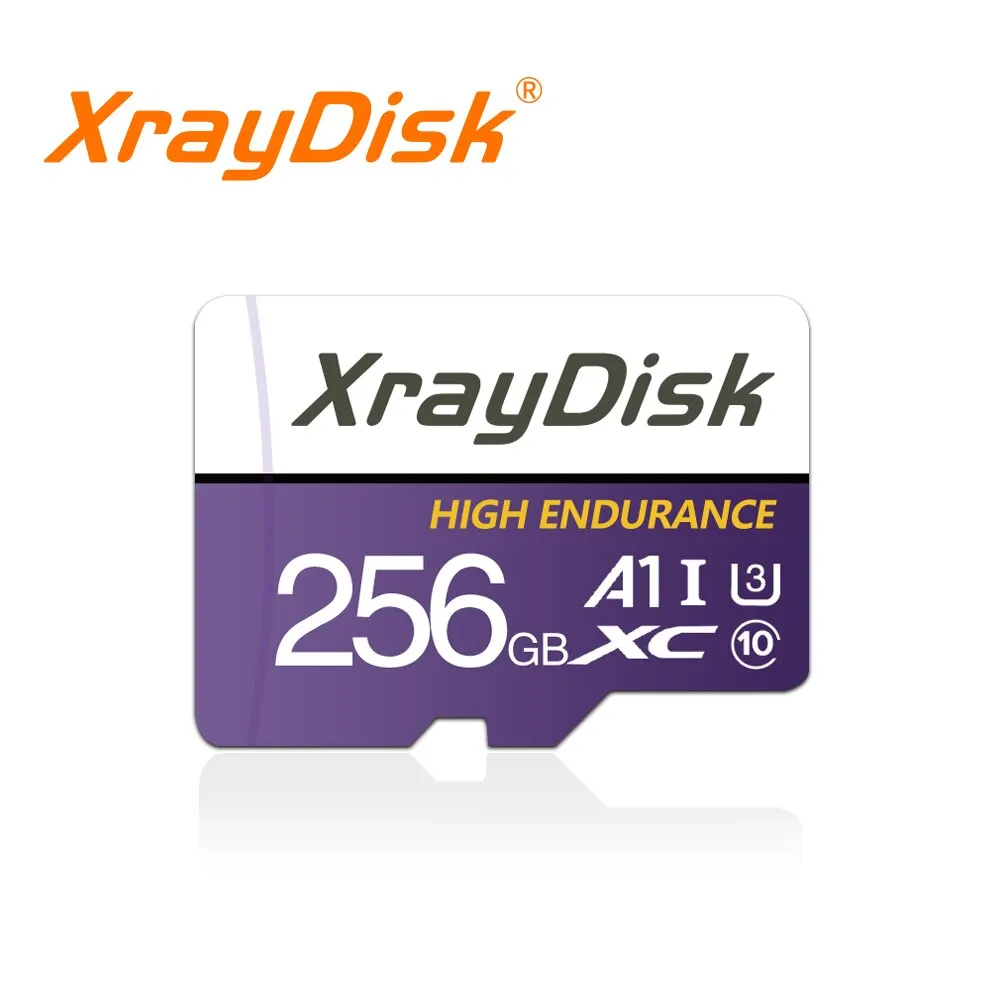 Xraydisk TF карта 128G 256G карта памяти высокая скорость с адаптером A1 U3 Class 10 V30 для телефона/камеры/видеорегистратора/ПК/планшета