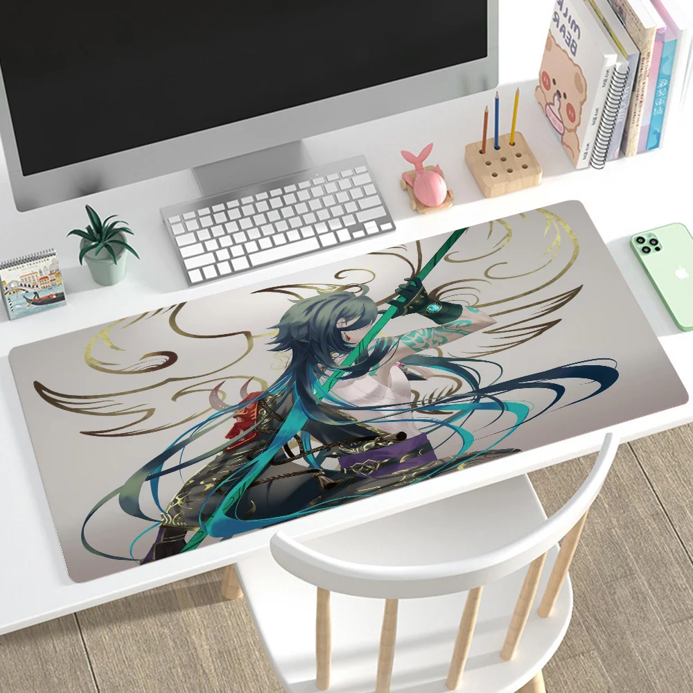 

Genshin Impact Xiao Mousepad Mouse Mat Desk Mat With Pad Gaming Accessories Prime Gaming XXL Keyboard Pad Padding Mat