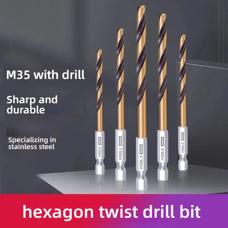 8/10 قطعة عرافة عرقوب تويست مجموعة لقمة مثقاب الخشب المعادن ثقب القاطع الأساسية الحفر أداة الكوبالت لقمة ثقب 1 2 3 4 5 6 7 8 9 10 مللي متر HSS #6