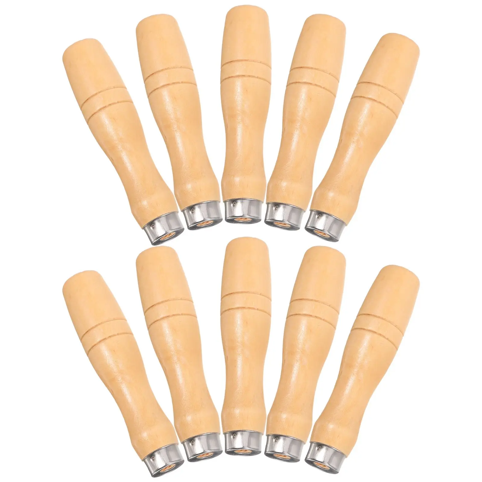 

10 Pcs Hand Files Wooden Handles Ergonomic for Cutting Tools Metal File Wood Rasp Screwdrivers Hand Drills Stainless Steel