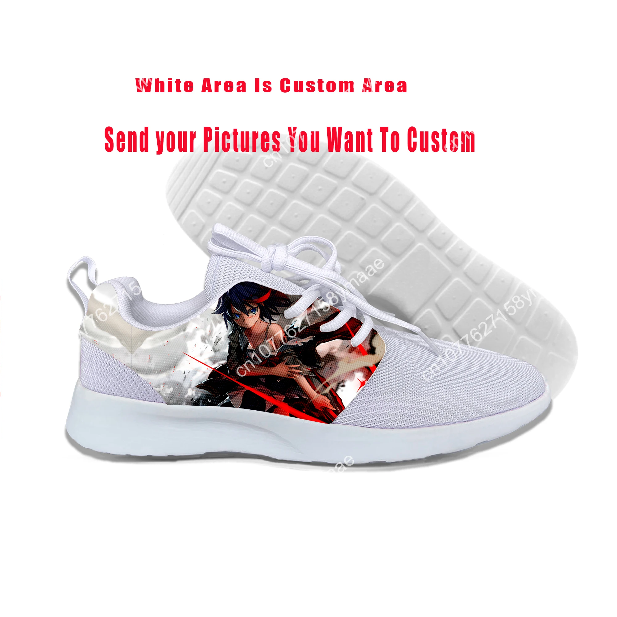 Hot Cool Fashion Funny Summer Sneakers Casual Shoes Men Women Anime kawaii Ryuko Matoi Kill la Kill Classic Mesh Running Shoes