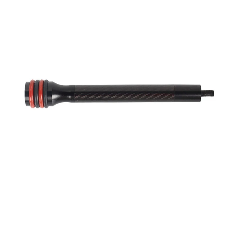 1 PCS Hunting Bow Professional Stabilizer Rod 8Inch Black With Rubber Damper For Archery Accessories