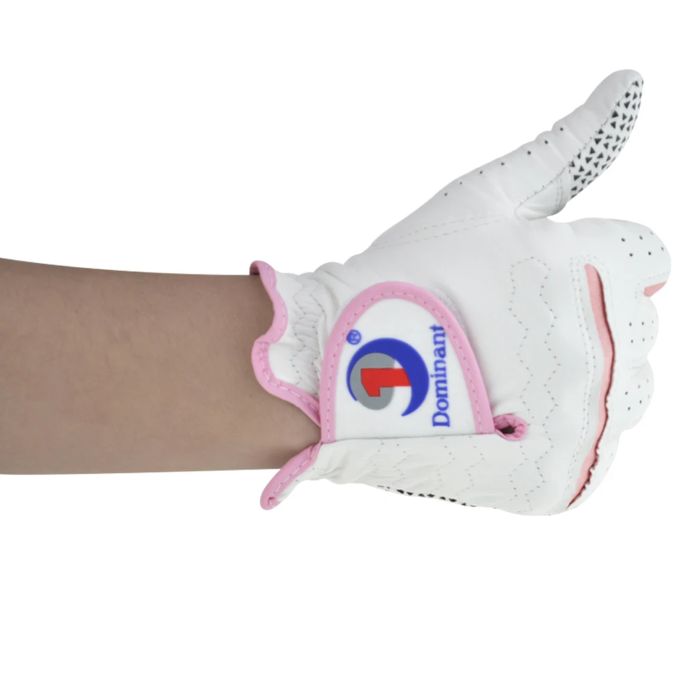 Gants de Golf en peau d'agneau pour femmes, 1 paire, souples, durables, antidérapants, respirants, adaptés à la main gauche et droite