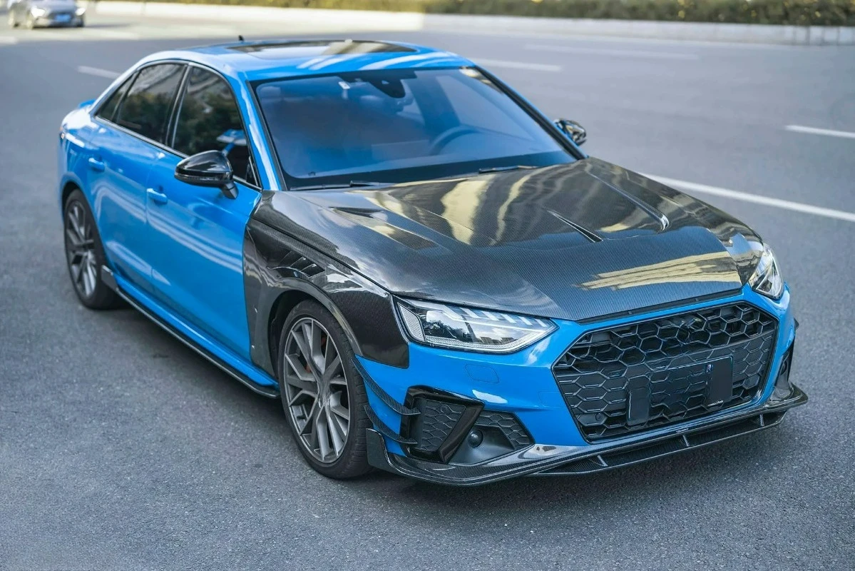 

Спортивный вентилируемый капот FORAudi A4 S4 RS4 B10, карбоновое волокно 2020