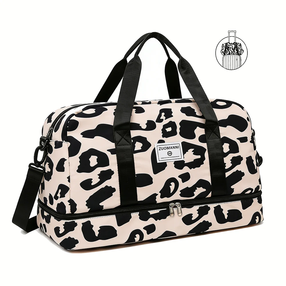 

Портативная ручная кладь, дорожная сумка, большая вместимость, дорожная спортивная сумка-оксфорд для хранения в тренажерном зале, водонепроницаемый однопожественный рюкзак на плечо