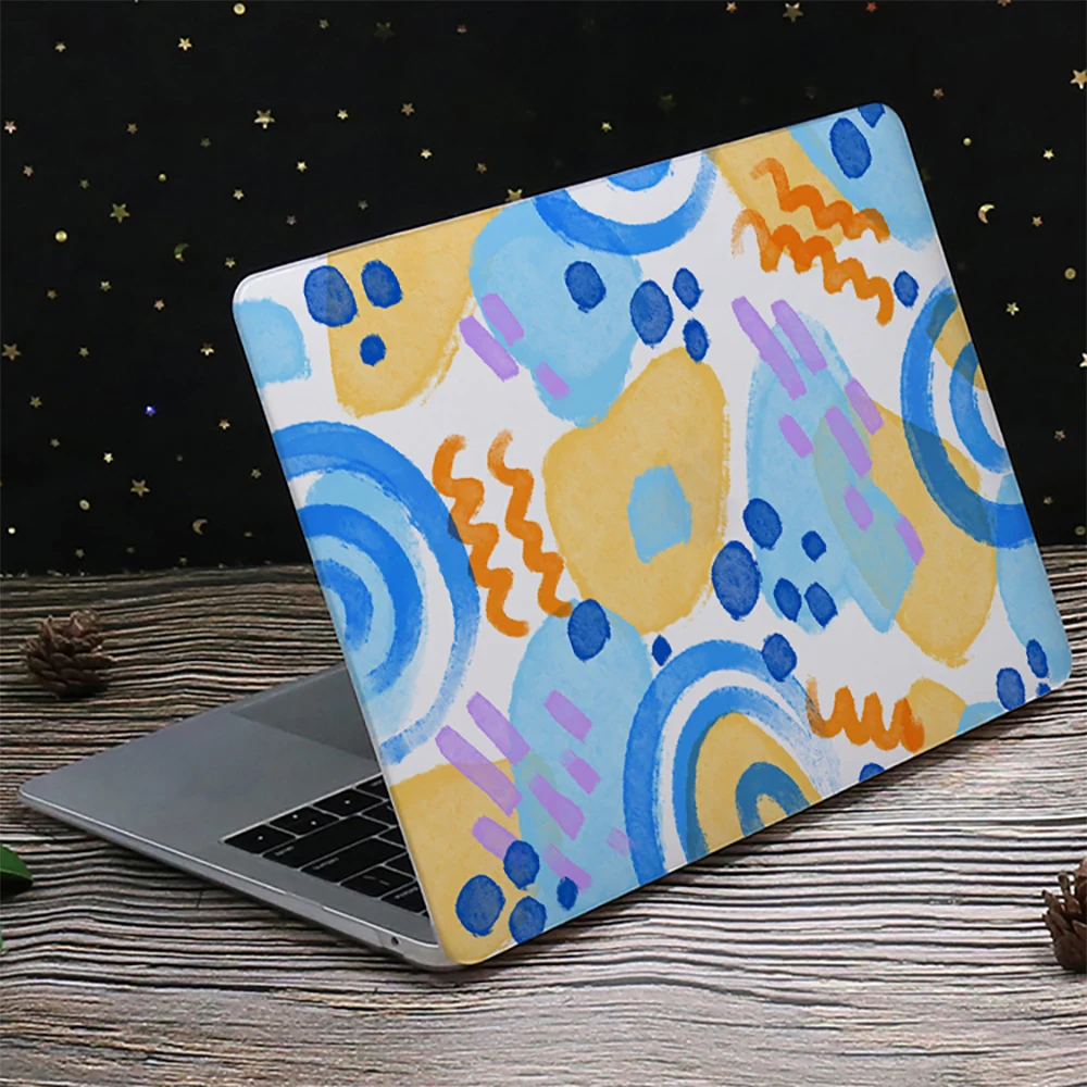 Aquarell-Graffiti-UV-Druck-Laptoptasche für MacBook Air 15 2025, M4-Modell A3241, Schale für MacBook Pro M1 M2 M3 16 14 13-Zoll-Hülle