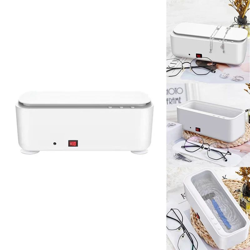 Nettoyeur à ultrasons aste par USB, machine à laver automatique, boîte de nettoyage domestique, bijoux, collier, lunettes, montre