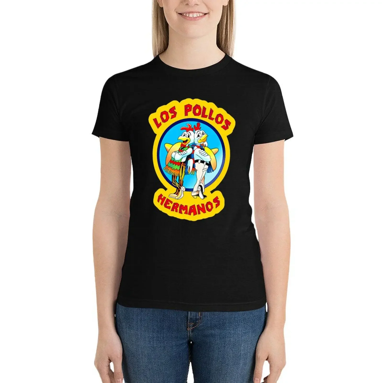 Los Pollos Hermanos T-Shirt lady clothes tees aesthetic clothes anime clothes t-shirt dress for Women plus size sexy