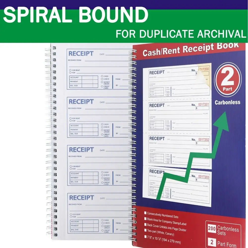 

Дизайн в спиральном переплете. Книга с арендами чеков. Дубликат копий. Двухкомпонентная денежная квитанция. Эффективные отрывные листы. Торговые документы.