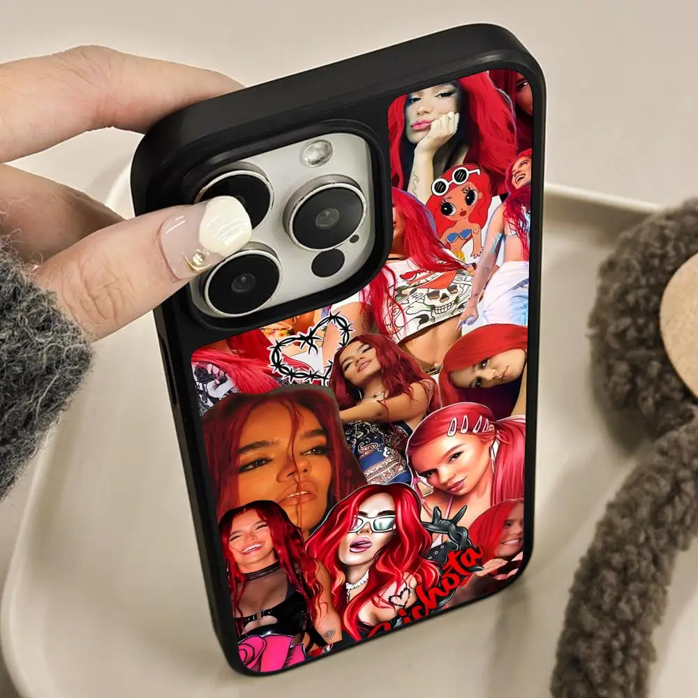 

Чехол для мобильного телефона Karol G Latino для iPhone 17 16 15 14 13 12 11 Air Pro Max Plus, матовый, цветной, роскошный