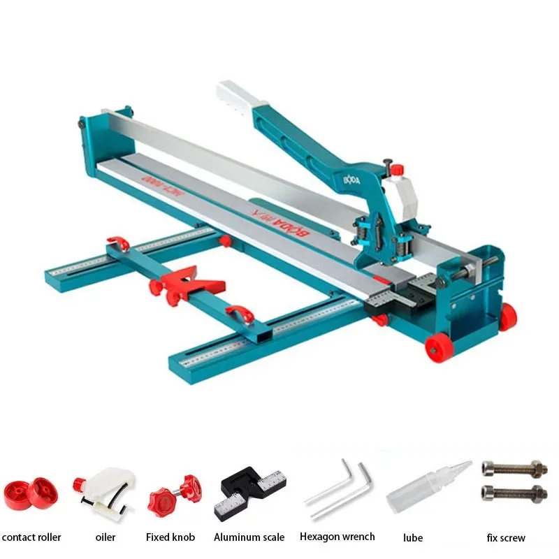 HC800 Manual Tile Cutter Laser Positioning Single Rails W/Supporting Feet Professional Push Knife for Cutting Ceramic Porcelain