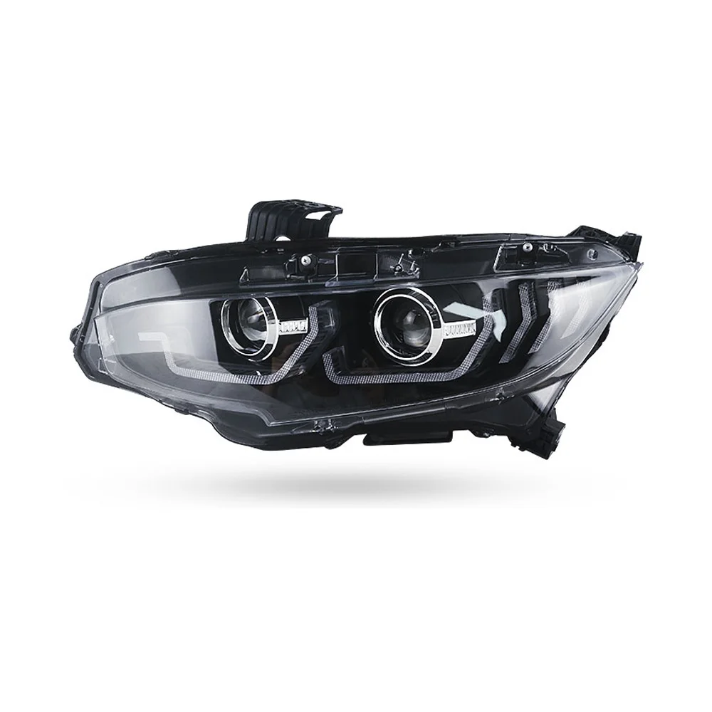 Car Lights for Honda Civic 10th Headlight Projector Lens 2017 Dynamic Signal Head Lamp LED Headlights Drl Automotive Accessory