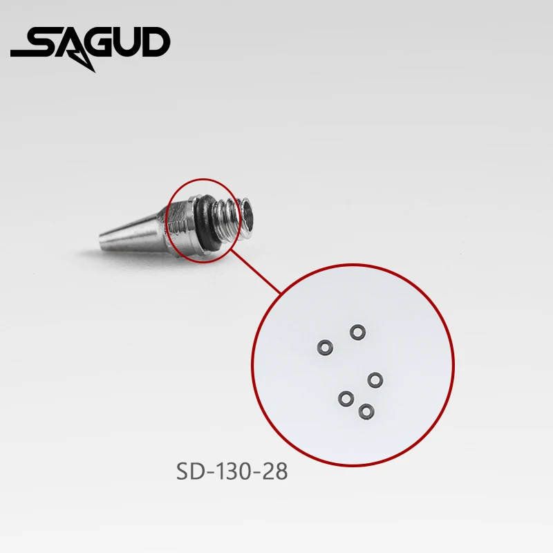 SAGUD Seal O-Rings 5Pcs/Set Airbrush Accessories for SD-130 SD-131 Series Spray Gun Air Brush Nozzle Backup Parts Repair Tool