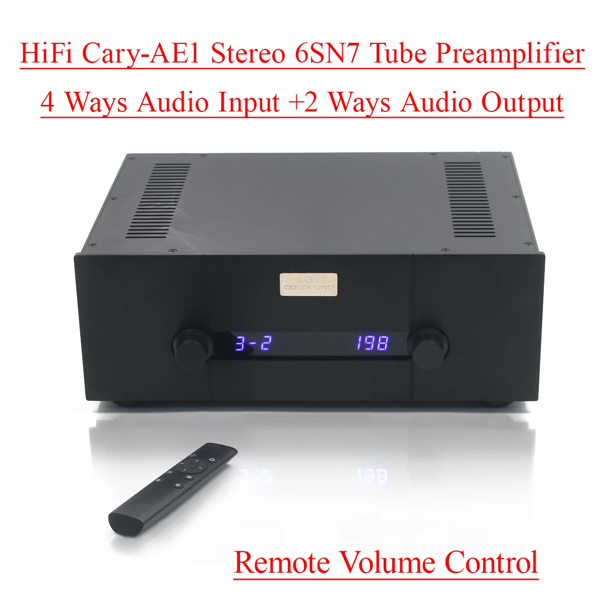 STR11A-Max referencia circuito de CARY-AE1 6SN7/6N8P preamplificador de tubo de vacío estéreo HiFi Audio doméstico 4 en 2 salidas preamplificador