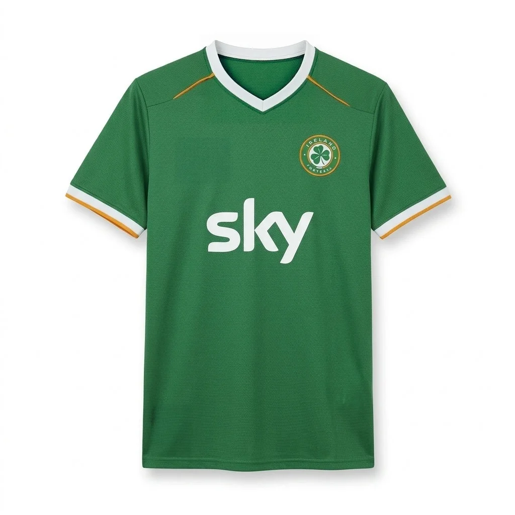 2026/27 New Arrivals Irish Men's Shirt Home Loose Quick Drying T-shirt Suitable for Daily and Training Wearing Fan Clothing