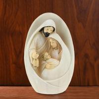 Exquisite Nativity Scene Figurine Holy Family Resin Crafts Statue Christian Sculpted Ornament Christmas Decor Gift Navidad 2024