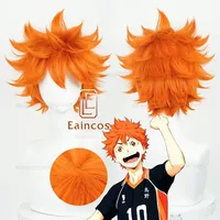 Anime Hinata Shoyo Cosplay Wig Shoyo Hinata 30cm Orange Short Wigs Heat Resistant Synthetic Hair
