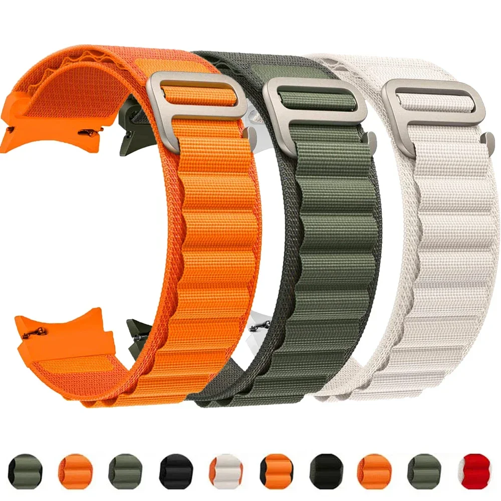 Nylon Alpine Loop For Samsung Galaxy Watch 7 6 5 Pro-4 44mm 40mm 45mm band sport bracelet Watch4 6 Classic 43mm 47mm Strap