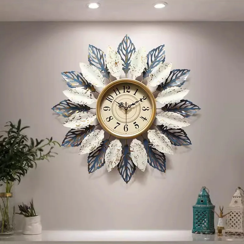 

Kitchen Bedroom Wall Clock Battery Operated Nordic Metal Wall Clock Modern Living Room Reloj Pared Digital Room Decorarion