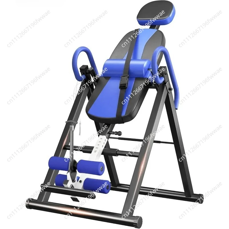 Gravity Heavy Duty Inversion Table with Headrest & Adjustable Protective Belt Back Stretcher Machine for Pain Relief Therapy