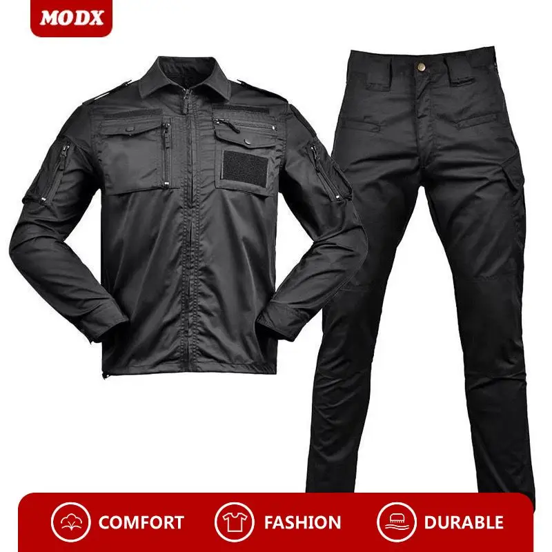 Thin Labor Protection Set Cotton Camouflage Dirt Resistant Wear-resistant Working Clothes Outdoor Sport Fitness Training Clothes