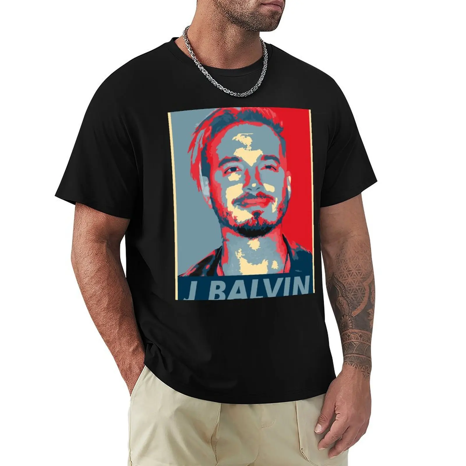 J Balvin T-Shirt Basic Simple Casual Short Sleeve Tee