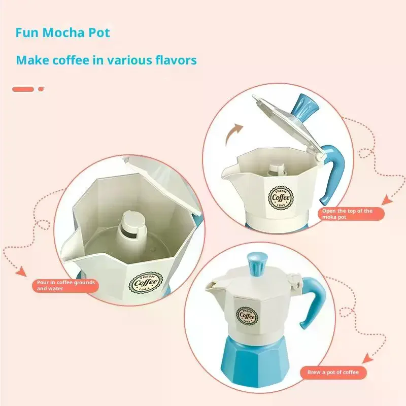 4/5/7 Uds. Casa de juegos/cocina al aire libre DIY juego de té de la tarde juguete para niños regalo juego de simulación juego de café vajilla