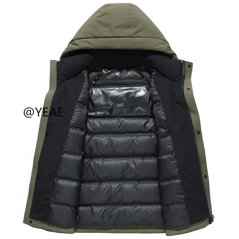 Designer Clothes Men Short Jackets Duck Down Male Padding Luxury Men's Winter Down Jackets Casual Man Sack Coats for Men