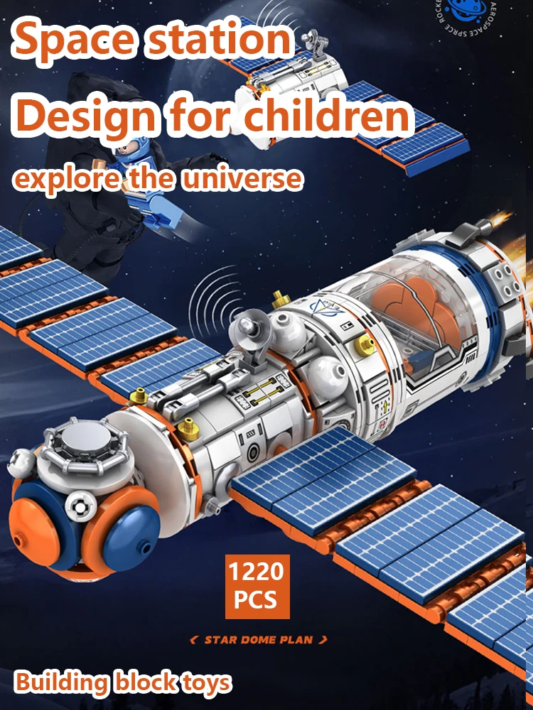 

Building blocks toys; Space station; Astronaut; Space capsule; Puzzle toys; Cosmos series building blocks.