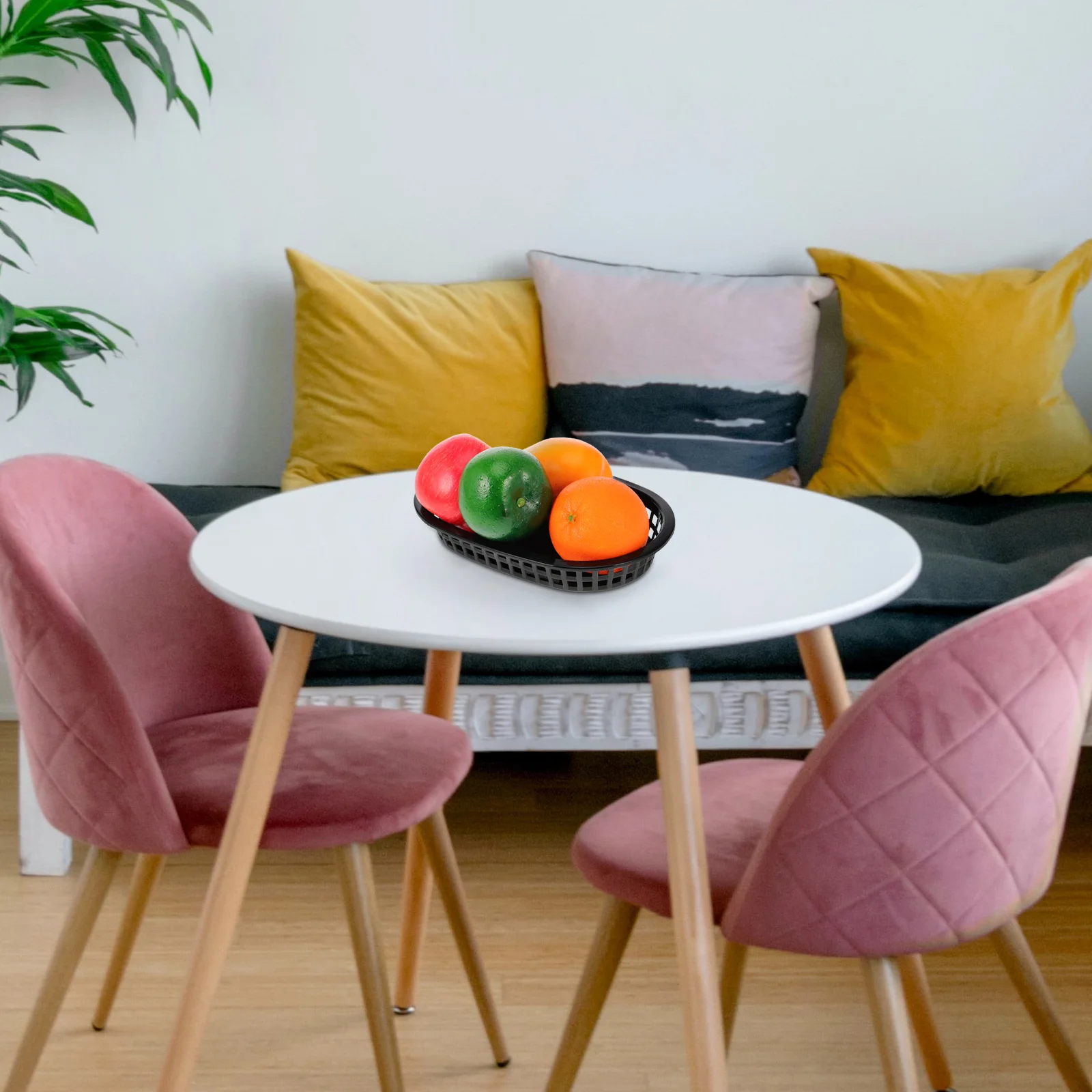 12 個のプラスチックフルーツトレイスナックデザートプレート実用的な収納トレイケーキホットドッグフライドポテトバーガーピクニックキッチンツール