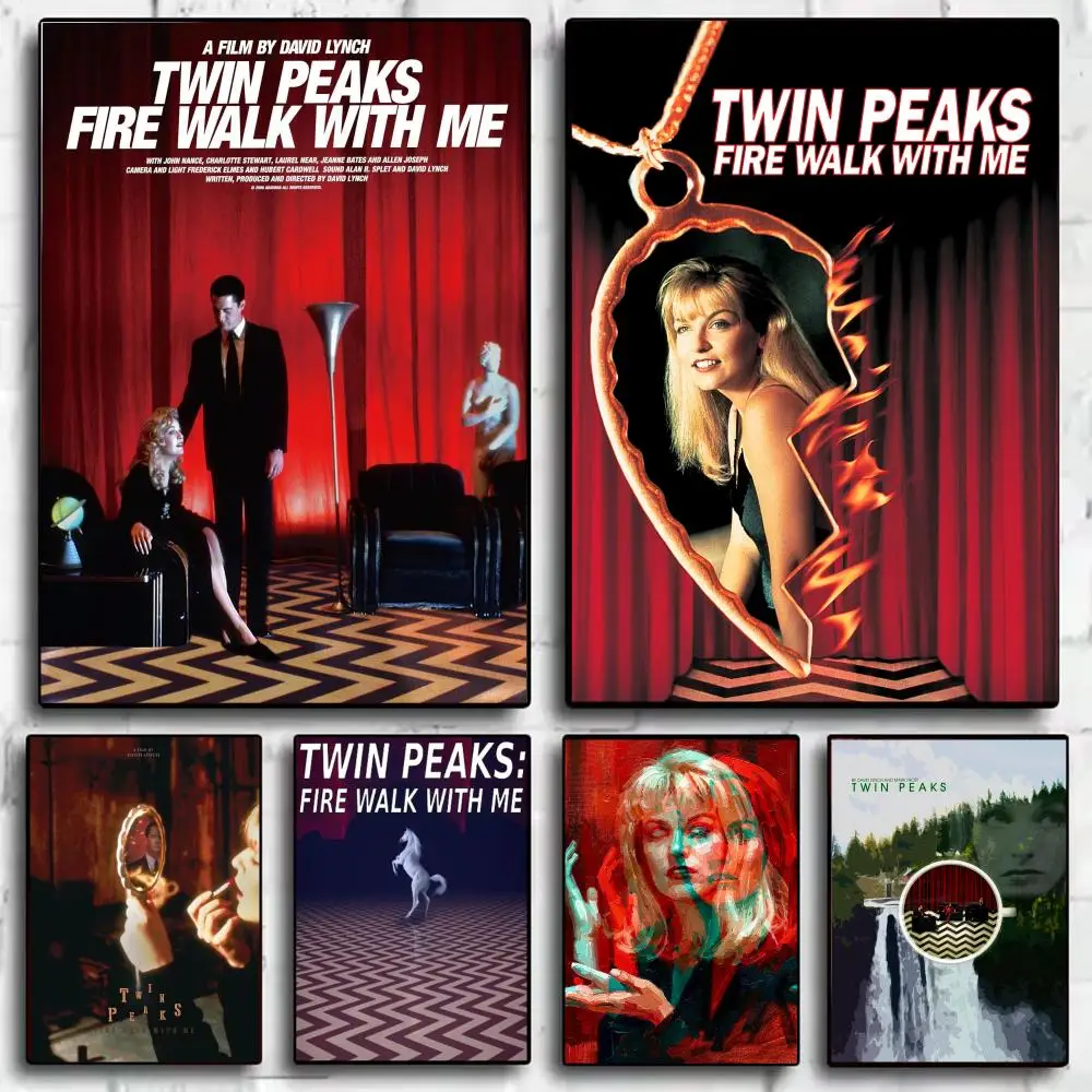TV Series T-Twin Peaks Poster Modern Minimalist Wall Art Prints for Bedroom Living Room Aesthetic Contemporary Decor Gift