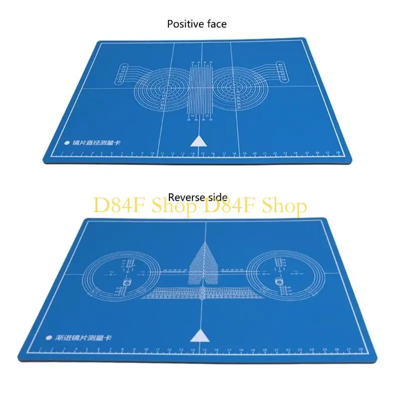 D84F Double-sided Glasses Frame Adjustment Progressive Test Card External Opening