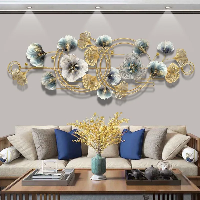 

127x44cm wholesale dropshipping products 2023 3d design wall hanging decoration metal flower art iron home decor living room