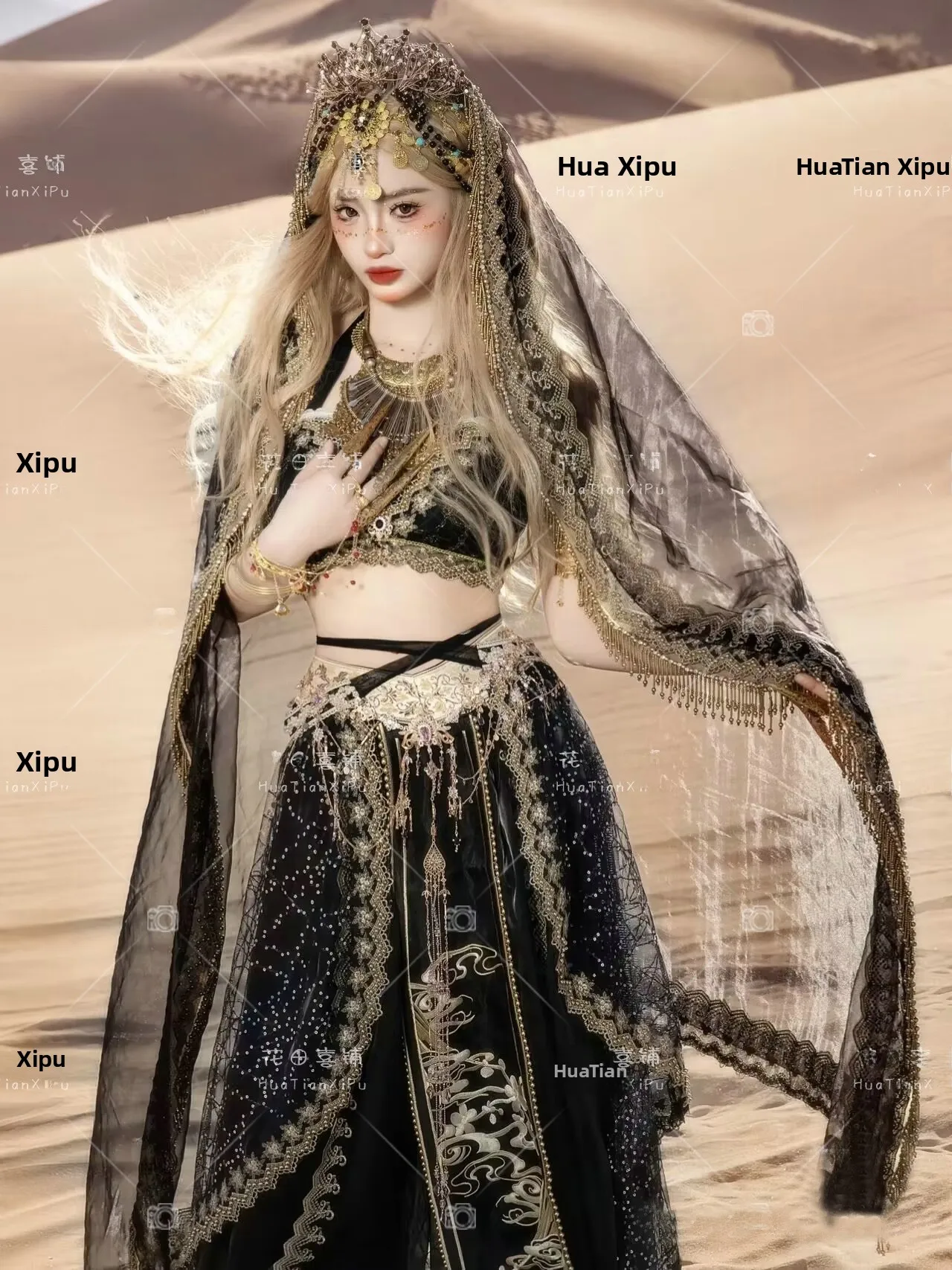 

Exotic Style Dunhuang Flying Hanfu Women's Clothing Desert Princess Photography Costume Travel Shoot Ethnic Fashion